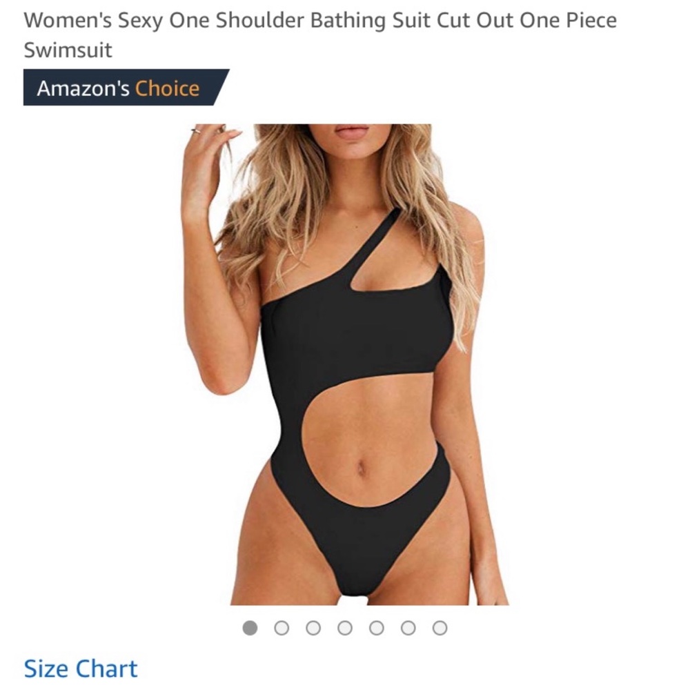 Black cut out one piece